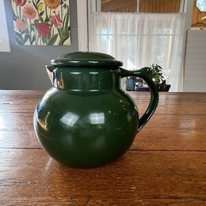 Vintage Cupper Coffee Carafe, Tea Pot‎ 1991 Christian Ridge Pottery New2U